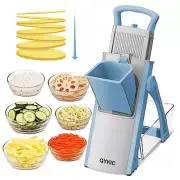 MANDOLINE SLICER Vegetable Chopper Potato Cutter Blue QYKIC