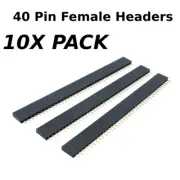 10x Female Header 2.54mm 40 Pin Single Connector Row