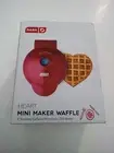 RED HEART SHAPE DASH MINI WAFFLE MAKER NEW IN BOX