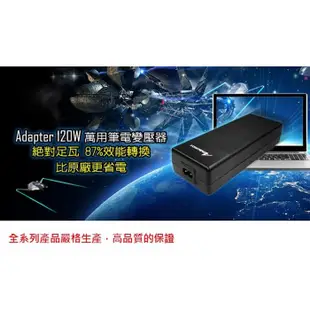 AMACROX N12 120W 20V 筆記型電腦萬用變壓器 AX120【福利品】
