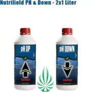 Nutrifield PH UP & PH DOWN NON-HAZARDOUS HYDROPONIC PH ADJUSTMENT SOLUTIONS 2x1L