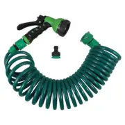 Car Wash Water Spray Set Expandable Hose Flexible Coiled Pipe for Garden