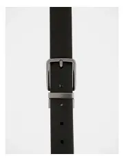 [Blaq] Pin Buckle Reversible Belt 32mm in Black/Tan