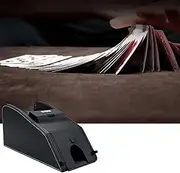 2 Deck Electronic Casino Poker Card Shuffling, Automatic Mixing Card Shuffler Machine with Dual Card Slot Design, Dealing Cards Quickly Evenly and Fair and No Cheating, for Poker/Blackjack/UNO