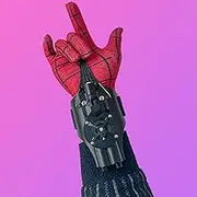 2022 Web Shooters for Kids, Birthday Party Supplies Decorations for Superhero Fans, USB Charging, One-Click Retract, Spider Silk & Rope Launcher, Super Hero Cosplay Props, Gifts for Boys (Black)