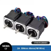 New 3PCS Stepper Motor 48mm Motor 59Ncm(84oz.in) 2A 4-lead Stepper Stepper Motor