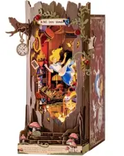 Book Nook Kit Fall into Wonder DIY Miniature Kit, 9.9" Tree Hollow Booknook 3...