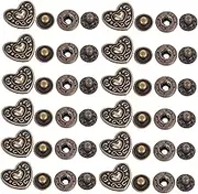 jojofuny 20Sets Antique Cartoon Snap Buttons Alloy Purse Buckles for Durable Decorative Fasteners for DIY Crafts and Accessories