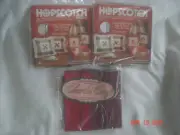 LOT 2 Vtg. CHARELS CRAFT HOPSCOTCH PLAID CROSS STITCH FABRIC & 1 CHRISTMAS PLAID
