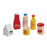Plan Toys Food & Beverage Set Kids/Childrens Interactive Play Fun Toy Playset 2+