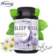 Sleep Well - 5-HTP, L-Theanine - Natural Sleep Support, Relieve Stress & Anxiety