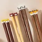 Wooden Sushi Noodle Chopsticks Baby Training Chopsticks Cooking Tools