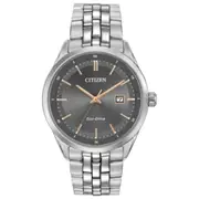 Citizen Mens Eco-Drive Stainless Steel WR100 (BM7251-53H)