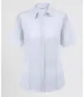 Disley Williams BH903/2 Ladies Classic Short Sleeve Light Blue Blouse