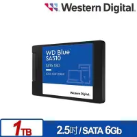 在飛比找Yahoo!奇摩拍賣優惠-WD 藍標 SA510 SSD 1TB 2.5吋固態硬碟