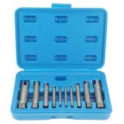 10Pcs Screw Tap Extractor Set, 3/4 Flute Broken for Head Screw Removing Tools