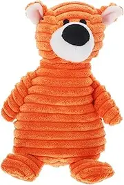 LIGHTAOTAO Pet Dog Plush Interactive Chew for Dogs Squeaky Tiger Design Durable Cloth Material for and Training Enhances Pet Bonding and Reduces Stress