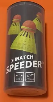 Speedminton Match Speeder 3Pk Speeder Tube Birdies for Outdoor Games Speed