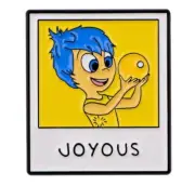 Inside Out enamel pin - Joyous "Mug shot" style - Free AU Post - AU STOCK