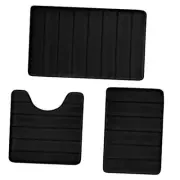 Bathroom Rugs Set Memory Foam Bath Rugs Non-Slip Bath Mat Set 3 Piece,Washable