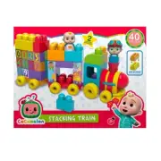 40pc Cocomelon 18m+ Toddler Stacking Train Educational Number Building Block Toy