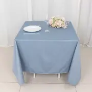 70" x 70" DUSTY BLUE Scuba Polyester Square TABLECLOTH Wedding Table Linens
