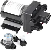 55 PSI 3 Gallons Per Minute 7.5 Amps 12V DC Flow Rate 3 GPM/11.4LPM RV Caravan Selfpriming Water Pump 4008-101-E65