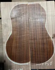 scrap! fiddleback walnut tonewood guitar luthier set back only! non-match!