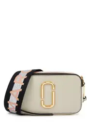 Marc Jacobs The Snapshot Panelled Leather Cross-body bag - Grey One Size
