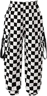 [iEFiEL] Kids Girls Cargo Long Pants Sports Trousers Jazz Hip-Hop Dance Elastic Waistband Sweatpants