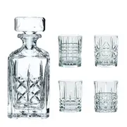 Nachtmann 5-Piece Crystal Highland Whisky Decanter & Tumbler Set - Robins Kitchen