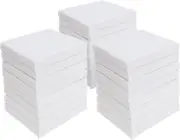 Mini Canvas Panels 6 X 6 Inch Pack of 24, Cotton Pre-Stretched Small Canvas Boa
