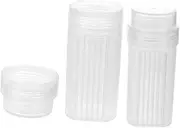 iplusmile High Transparency Microscope Slide Staining Jar Set 5 Slide Rack Coplin Stain Jar Plastic for Lab Use