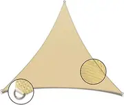 Home Master 3.6M Triangle Sun Shade with Storage Bag Sail Canopy Awning Fabric Screen - UV Block UV Resistant Heavy Duty Commercial Grade - Outdoor