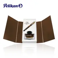 在飛比找momo購物網優惠-【Pelikan】百利金 M200 鋼筆煙晶禮盒組附墨水(E