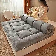 Portable Mattress Lambskin Floor Mat Japanese Style Single Double Mattress Foldable Sleeping Mat Dormitory Camping Mattress