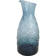 LVD Glass 29cm Wine Decanter Jug Drink Beverage Pitcher Glassware Smoke Blue