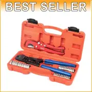 Professional Grade PEX Clamp Cinch Tool Kit - Includes Corrosion-Resistant Rings
