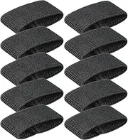 [Abbraccia] 10Pcs Elastic Belt Keepers Strap Keepers Strap Retainer Band Nylon Belt Rings Belt Holder Band