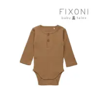 在飛比找momo購物網優惠-【Brands4Kids】寓意-長袖包屁衣-咖_Fixoni