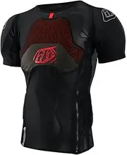 [Troy Lee Designs] Stage Ghost D30 Short Sleeve Baselayer, Solid Black, Large