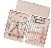 7/10/12/18/19Pcs/Set Manicure Set Pedicure Nail Tools Kit Stainless Steel Nail Cutter Scissor Clippers Professional Manicure Set,MGJ,18Pcs