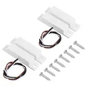 Magnetic Reed Switch, 2 Sets NO NC Wired Door Window Contact Switch for Home
