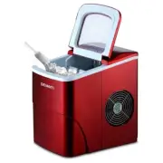Devanti 2L Ice Maker Portable Ice Cube Machine - Red Color