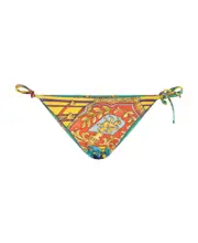Versace Baroque Pattern Knitted Bikini Bottoms 4 Multicolor