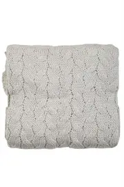 Cable Knit Throw--LINU-L232TI