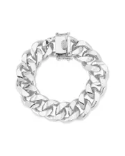 Chloe and Madison Plated Curb Chain Link Bracelet