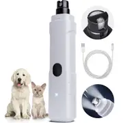 Advwin Electric Pet Dog Cat Quiet Nail Grinder 3-Speeds Electric Pet Painless Paw Grooming Tool