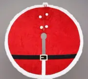 Santa's Workshop 48" Santa Belt Tree Skirt Santa Suit Christmas Tree Skirt Red