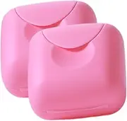 PERSELOSO 2pcs Portable Holder Case Reusable Storage Box for Cups Lightweight and Convenient Design for Travel and Daily Use Dustproof and Easy to Carry